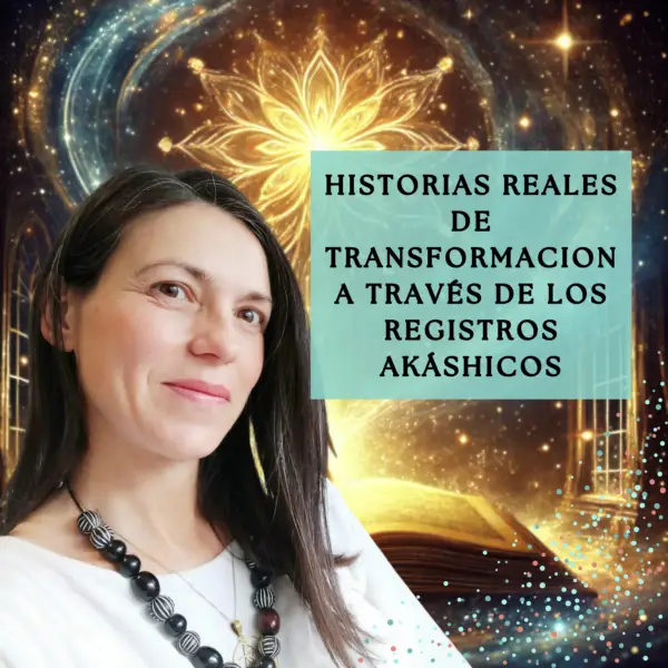 Imagen de un libro antiguo flotante irradiando luz dorada en un fondo cósmico estrellado, con una figura humana contemplándolo, evocando sabiduría y conexión espiritual. | Registros Akáshicos en Escuelaonlinedeconciencia.com