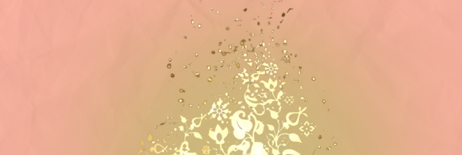 Portada de una guía sobre Registros Akáshicos en español. Muestra un libro antiguo abierto del que emana luz dorada y formas florales mágicas, sobre un fondo rosa y celeste con textura de papel arrugado. Incluye el texto: "Registros Akáshicos: Qué esperar en tu primera lectura (guía completa)".